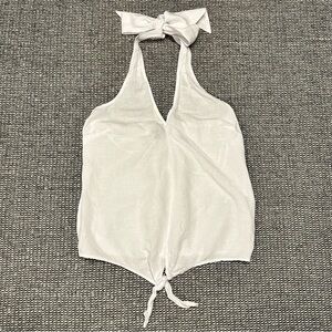 INC International Concepts White Sleeveless Top